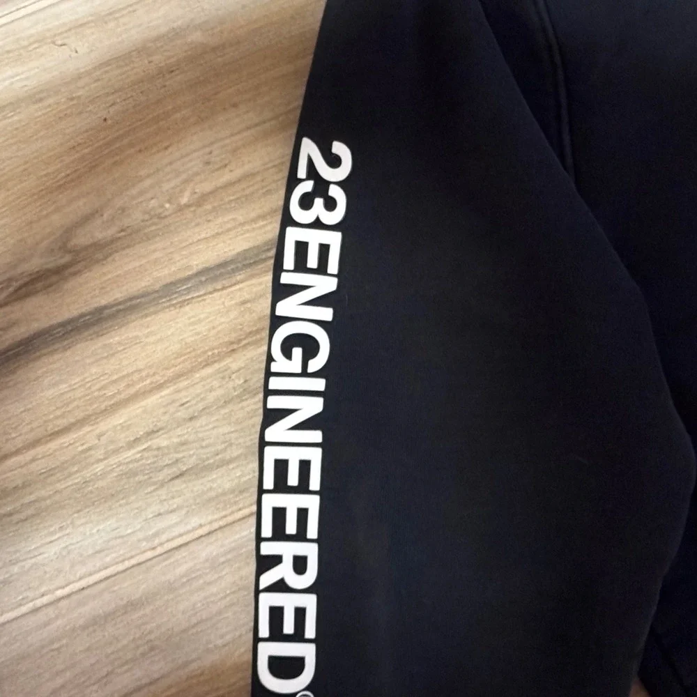 Jordan 23 Engineered Fleece Hoodie Mens XS Black Pullover‎ DQ7881-010